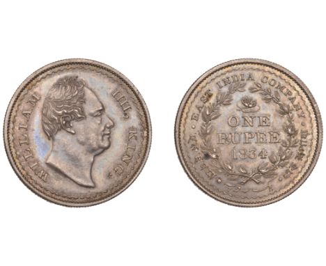 The Uniform Coinage of India, East India Company: Patterns, William IV, original silver Pattern Rupee, 1834 [March 1835], typ
