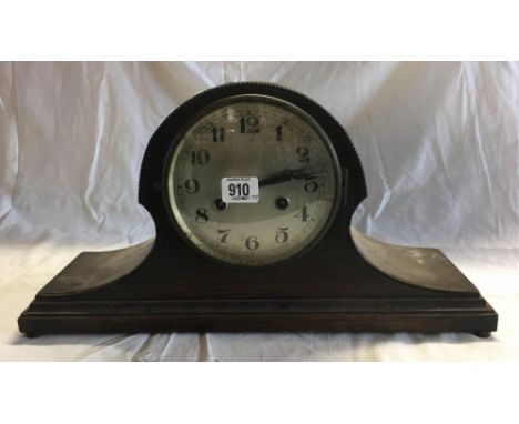VINTAGE WOOD CASE MANTLE CLOCK