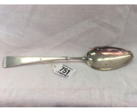 A PLAIN GEORGE III SILVER TABLE SPOON - LONDON 1808