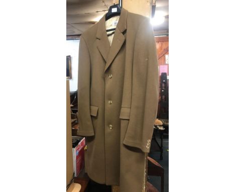 A CROMBIE OVER COAT SIZE 44 REGULAR