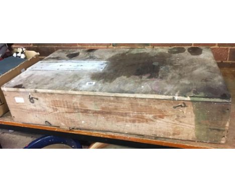 WOODEN FITTED CHEST WITH VINTAGE WOLF TOOLS &amp; VARIOUS ATTACHMENTS
