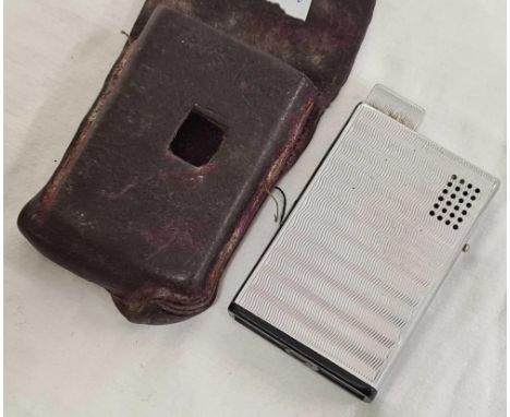 VINTAGE NICKEL RONSON ELECTRONIC LIGHTER IN CASE