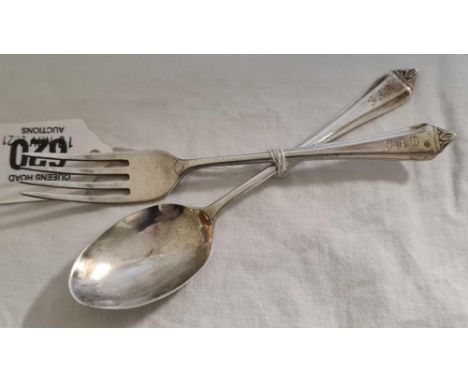 CHRISTENING FORK &amp; SPOON