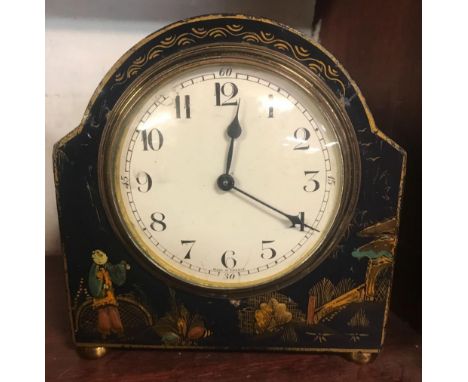 FRENCH GILT &amp; ENAMEL MANTLE CLOCK