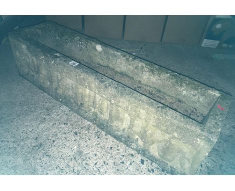 CONCRETE PLANTER APPROX 3ft LONG X 9'' WIDE
