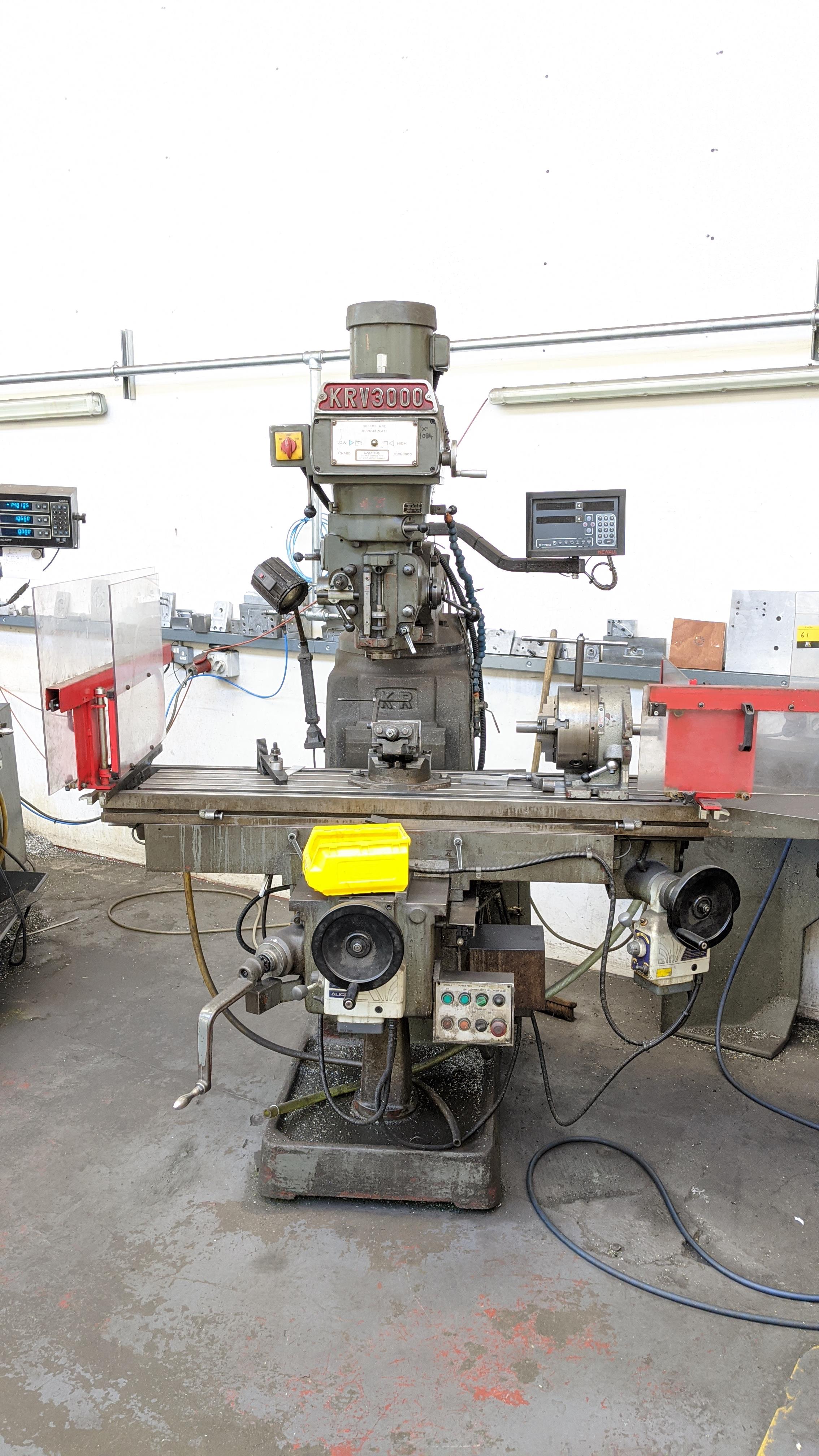 King Rich KRV3000SLV milling machine with Newall DP700 controller