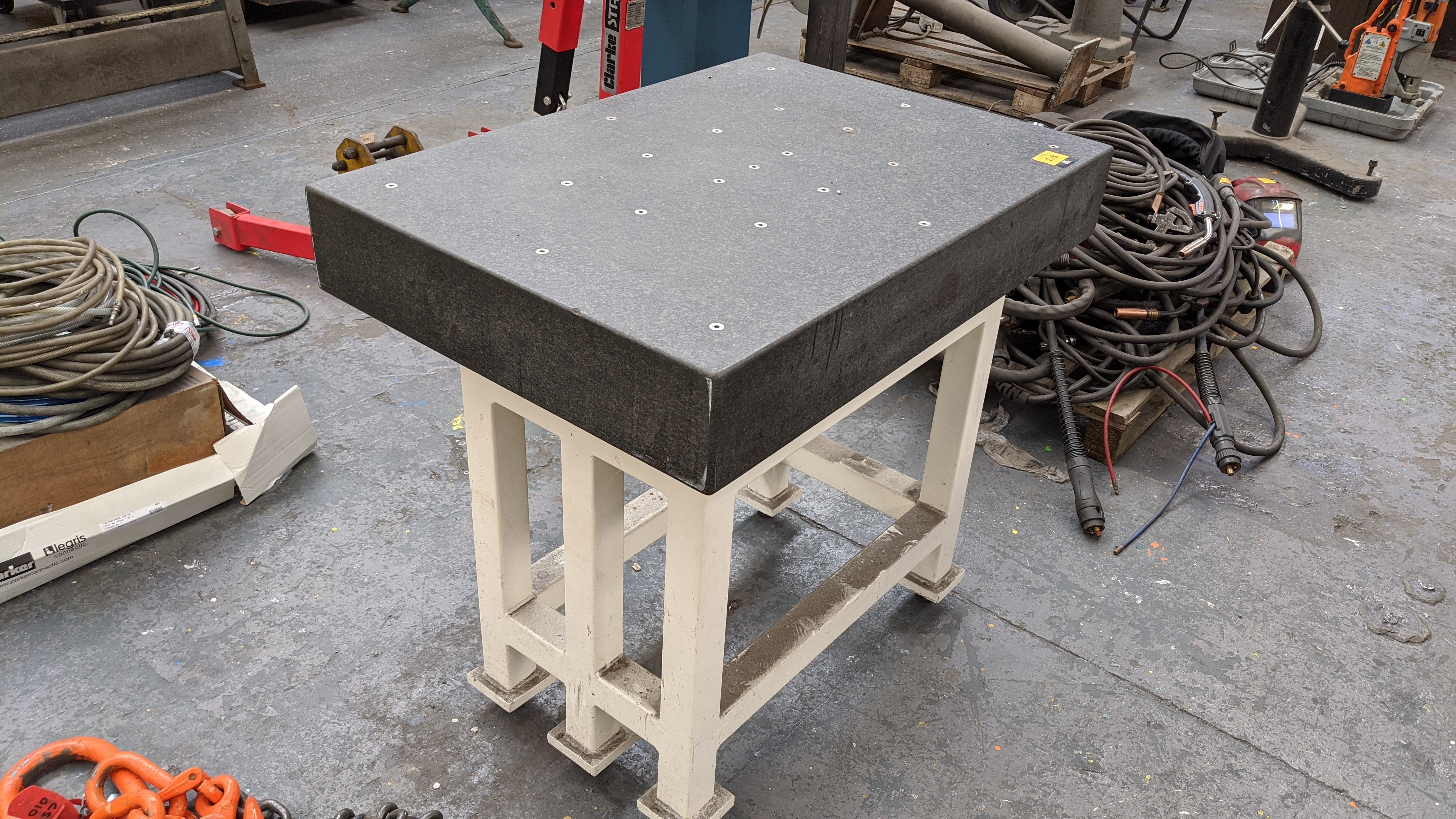Granite surface table for use with CMM, the granite top itself