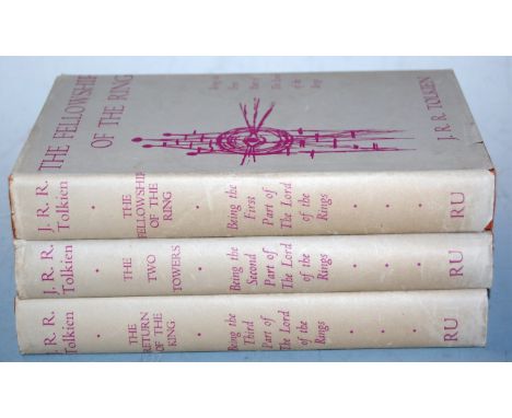 Tolkien, JRR, Lord of the Rings trilogy, complete with dust wrappers, 1960, 1st Readers Union editions