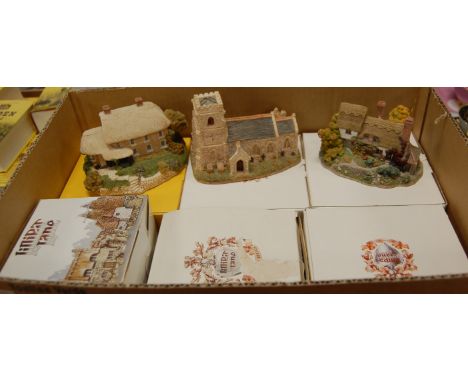 A collection of fourteen boxed Lilliput Lane cottages with deeds. Limerick House – light wear to foliage on either end.St Mar