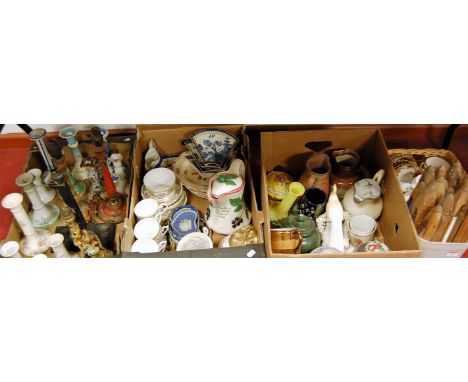 A large collection of miscellaneous items to include Royal Albert Old Country Roses part tea service, Victorian salt glazed h