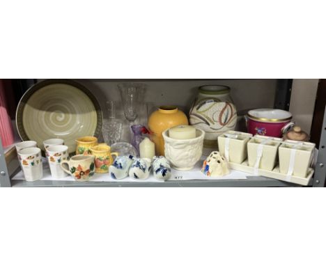 A quantity of ceramic, glass items &amp; candles