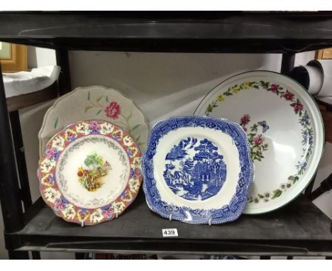 A quantity of miscellaneous plates/bowl including Royal Worcester &amp;H G Wood etc.