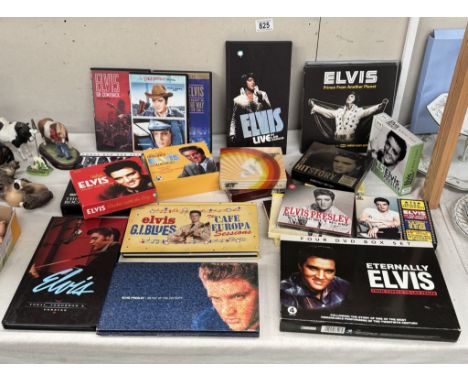 A quantity of Elvis CD's &amp; DVD's including Elvis the Searcher soundtrack