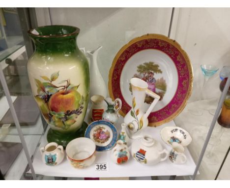 A complete shelf of china