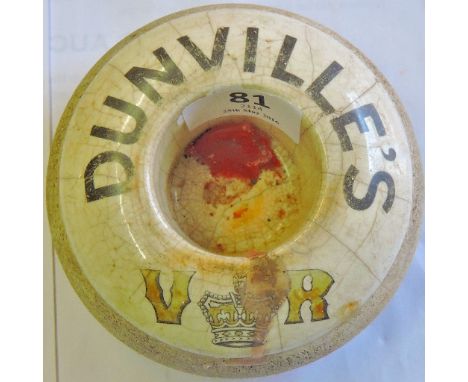 A Victorian Match - Striker by Campbells of Belfast for Dunville's Scotch, marked 'Dunville's and VR' with a crown under the 