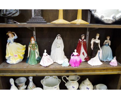 Three Royal Worcester figures, comprising: 'The Princess of Tara'; 'Her Majesty Queen Elizabeth II'; 'In Celebration of the Q