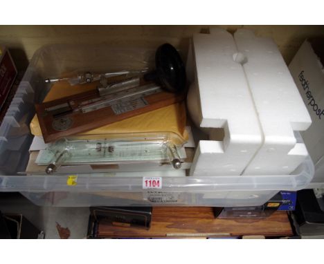 A mixed collection of scientific instruments and related, to include: specialist bulbs, horological items, etc. 