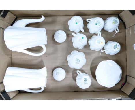 Wileman &amp; Co , Shelley Dainty  coffee set with hot water jug (16 pieces) 
