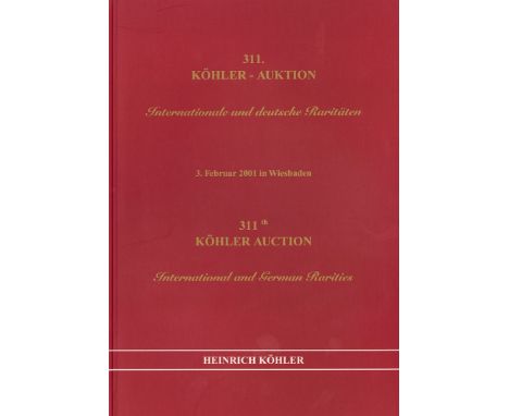 GERMANY-BIBLIOGRAPHY. INTERNATIONAL AND GERMAN RARITIES. Heinrich K"hler Auctions, Wiesbaden (five catalogues from the yearly