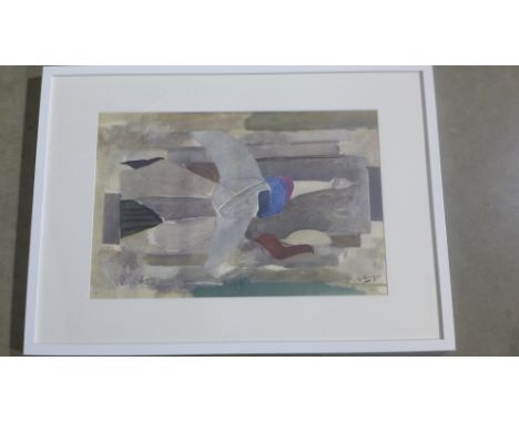 Georges Braque - Oiseaux - lithograph 1955 - Image size 51cm x 34cm - Framed size 72.5cm x 53cm 
Condition report: Recently f