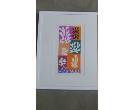 Henri Matisse - Fleurs de Neige (snow flowers) - original lithograph after Matisse's cut outs 1954 edition - printed by Mourl