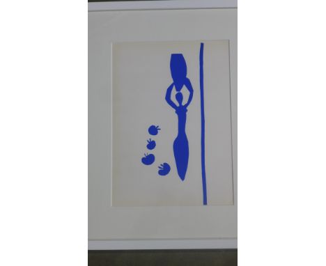 Henri Matisse - Nu Bleu I - original lithograph after Matisse's cut outs 1954 edition - printed by Mourlot - Image size 35cm 