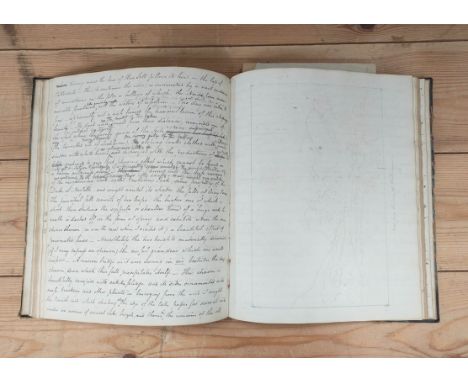 BURTON WILLIAM (Attr. to).&nbsp;&nbsp;Manuscript Diary of a Journey in the North of England. Neatly written &amp; detailed in