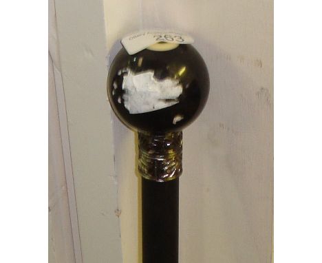 Snooker ball walking stick