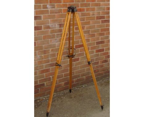 Vintage surveyors wooden tripod