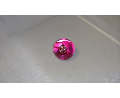 Vintage Caithness glass paperweight Fireball
