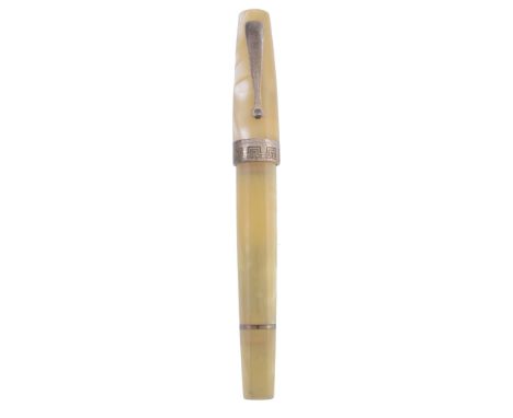 Montegrappa, Historia, a limited edition fountain pen,   no.0315/1000, with a pearlescent cap and barrel, and a two colour m
