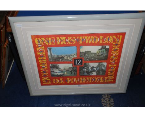 Tom Phillips, signed limited edition screen Print "The Unwinding"
