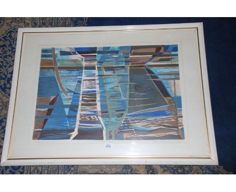 A 1958 screen Print 'Summer Sundown', signed in pencil