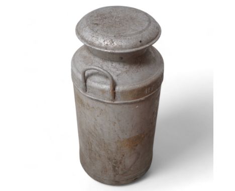 'J.M Nuttall & Co. Ltd.' 'Hartington' aluminium milk churn  Dimensions: Height:&nbsp;71cm&nbsp;