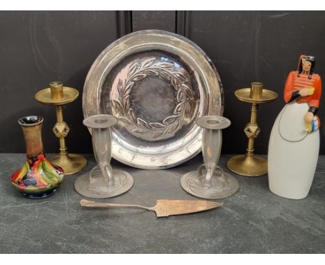 An interesting group of items, to include a Duchess of Sutherlands Cripples Guild silver plated bowl, 30.5cm diameter, with p