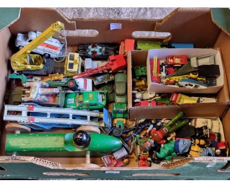 Vintage Diecast: a large quantity of playworn vehicles; to include examples by Corgi; Matchbox; and Dinky. 