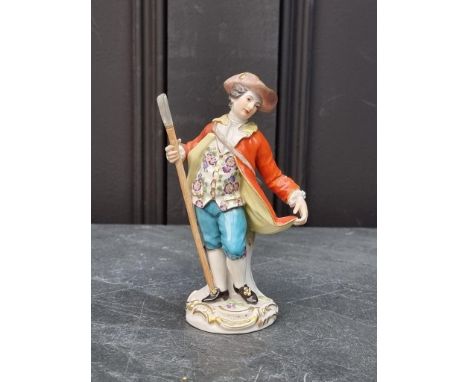 A Meissen figure, 13.5cm high.