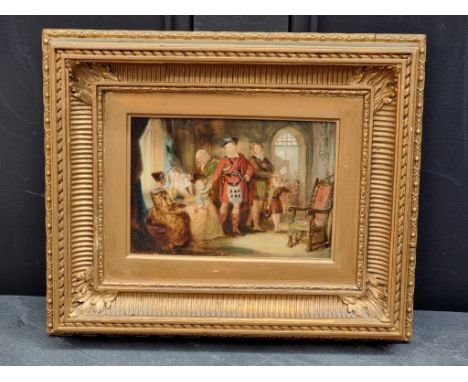 *McArthney, 'The Parting of Mary Queen of Scots', signed and dated 1889, oil on panel, 14.5 x 21cm.