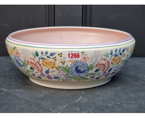 A large Poole pottery bowl, 33.5cm diameter.