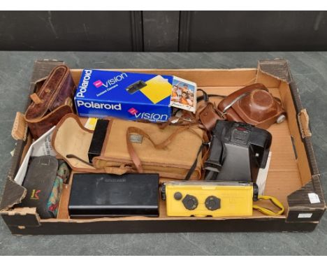 Cameras: a Kodak Retinette II B; a Minolta Weathermatic A; and others. 