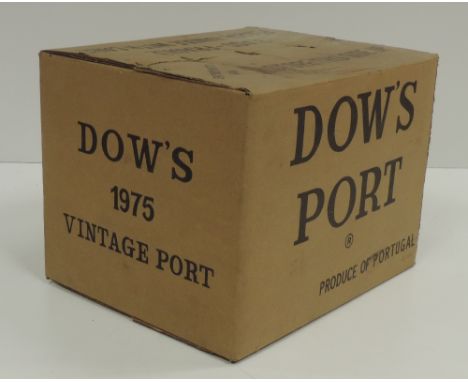 Wine - Port: 1975 Dows, 12 Bottles, card case, unopened. (12)