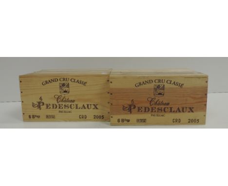 Wine - Red Bordeaux, 2005. Chateau Pedesclaux Poulliac Grand Cru. 12 Bottles, in 2 wooden cases, unopened. (12)