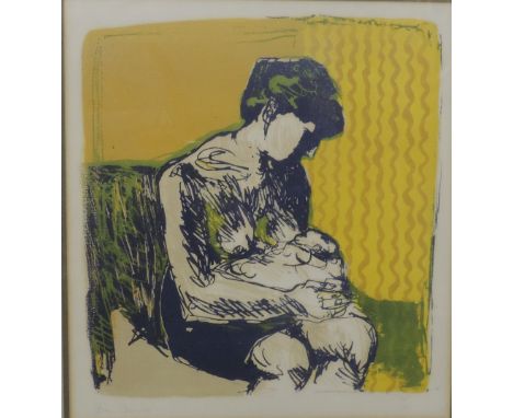 Limited Edition Prints: Bourke (Brian) Mother & Child, cold. print, signed and limited, No. 36 (85), mounted and framed; toge