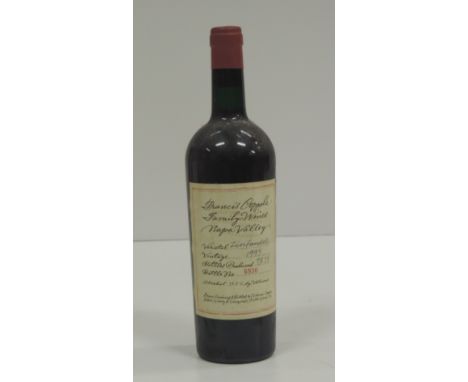 Special Edition Wine

Wine - American Napa Valley: 1995 Zinfandel, Francis Coppola Family Wines Napa Valley. (1)