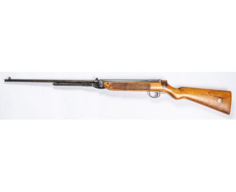 An early .177" Webley Mark III series I underlever air rifle, number 146 on cocking lever and exposed end of the loading tap 