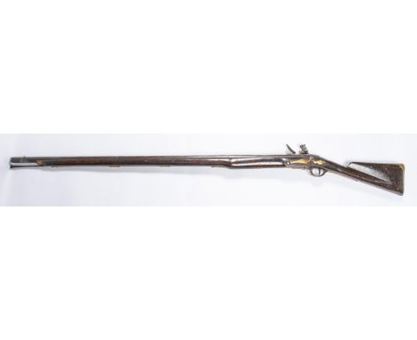 A 10 bore (.75") Long Land pattern "Brown Bess" flintlock musket, by T Ketland &amp; Co, 62" overall, barrel 46" engraved in 