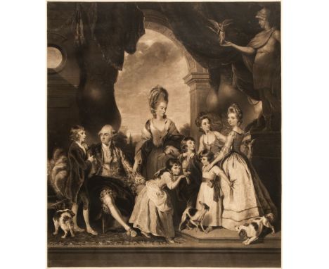 * [Turner (Charles). The Marlborough Family, C. Turner, October 24th 1815], uncoloured mezzotint after Sir Joshua Reynolds, t
