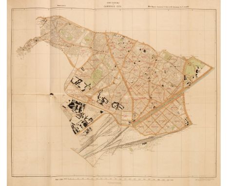 Kanpur. Cawnpore Improvement Trust, circa 1929, 12 maps (many folding, mostly blueprints), typed report 'A Brief report of th