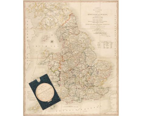 England &amp; Wales. Cary (John), Cary's Reduction of his Large Map of England and Wales..., 1837, engraved map with bright c