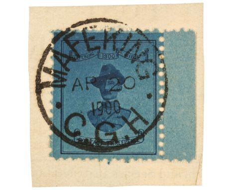 * Mafeking. 1900 3d General Baden-Powell, right marginal, on piece, very fine, used, SG 21QTY: (1)